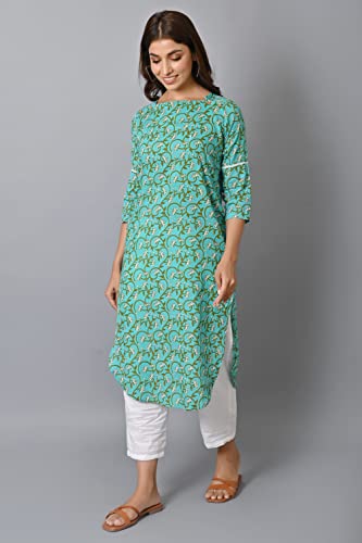 Next Heritage Indian Kurtis for Women Green Dress Dresses Indian Dress Indian Ethnic Dresses Long Dress for Women Kurta for Women Top for Women X-Large