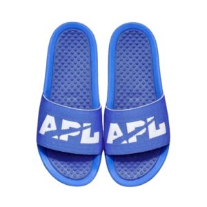 apl: athletic propulsion labs women's big logo techloom slide, cobalt/white, 10