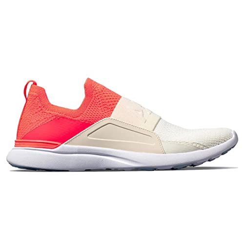 APL: Athletic Propulsion Labs Women's Techloom Bliss, Impulse Red/Pristine/Ivory, 8.5