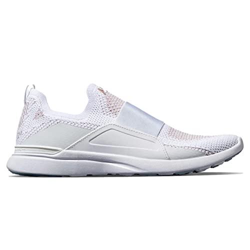 APL: Athletic Propulsion Labs Women's Techloom Bliss, White/Crème/Beachwood, 8