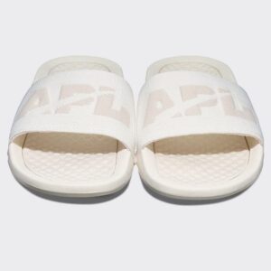 APL: Athletic Propulsion Labs Women's Big Logo Techloom Slide, Ivory/Beach, 6