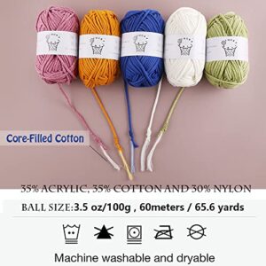 Yarn for Crocheting,Soft Yarn 1PCS Yarn for Crocheting Blankets Acrylic Crochet Yarn for Sweater,Hat,Socks,Baby Blankets