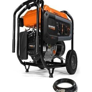 Generac 7681 GP6500 6,500-Watt Gas-Powered Portable Generator - PowerRush Technology for Increased Starting Capacity - Reliable and Durable - Easy Transport and Maintenance - Includes Cord