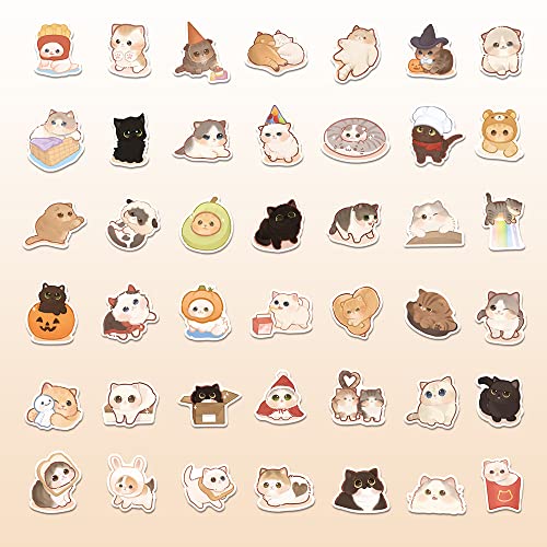 150 Pcs Cute Cat Stickers for Water Bottles| Gift for Kids Teen Birthday Party| Kawaii Stickers Pack|Waterproof Stickers for Water Bottles,Laptop,Phone,Skateboard,Bicycle