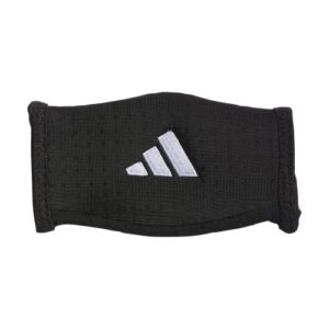 adidas football helmet chin-strap pad, black/white/2, one size