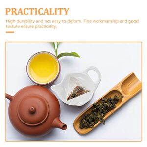 Angoily Tea Bag Holder Ceramic Teabag Coaster Teabag Tray Tea Bag Storage Plate Teabag Holder Tea Saucer Spoon Seasoning Dish Ketchup Dipping Bowl for Home Tea Party Favor White Keychain Holder