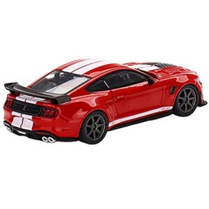 Mini GT True Scale Miniatures Ford Mustang Shelby GT500 SE Widebody Ford Race Red 1/64 Diecast Model Car MGT00389