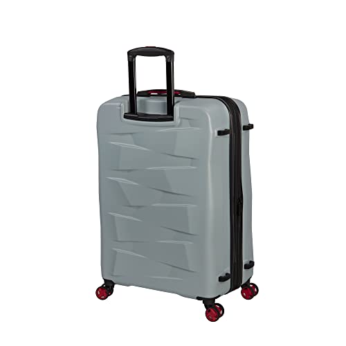it luggage Elevate 32" Hardside Checked 8 Wheel Expandable Spinner, Ice Blue