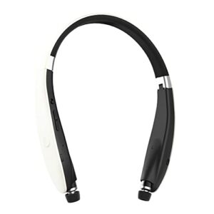 wireless earbud bluetooth-compatible5.0 neckband sports music earphone intelligent noise reduction mega bass sx-991 fashionable universal white
