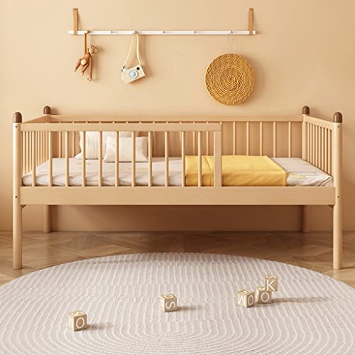 Bed Frame Wooden Bed, Solid Pine Stitching Bed with Headboard and Footboard Bedroom Furniture for Adults, Kids, Teens (Size : 150x80x40cm)