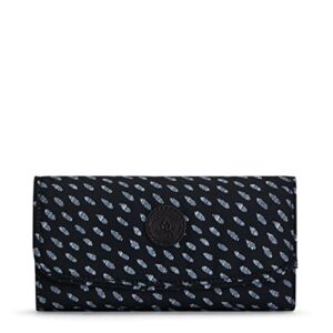 kipling women's money land, rfid anti-hacker technology, snap wallet, ultimate dots