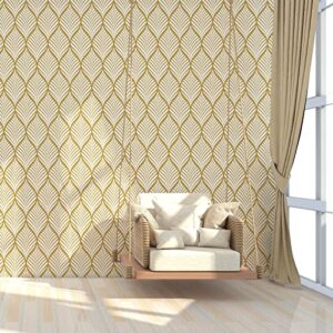 Amaowdc 17.51'' x 118''Gold Wallpaper Peel and Stick Wallpaper Modern Self Adhesive Removable Wallpaper Gold Leaf Texture Wallpaper for Home Decoration Furniture Kitchen Countertop Wall Covering