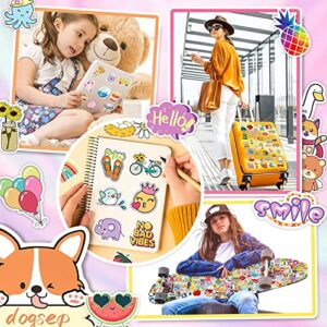 600 PCS Cute Stickers for Kids,Waterproof Water Bottle Stickers for Kids Boys Girls,Kawaii Stickers for Laptop Hydroflask Skateboard Computer Phone