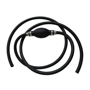 5/16 boat fuel line with primer bulb fuel line assembly 5/16" 8mm hose line universal fuel line with primer bulb steel hose clamps for marine outboard boat motor rvs
