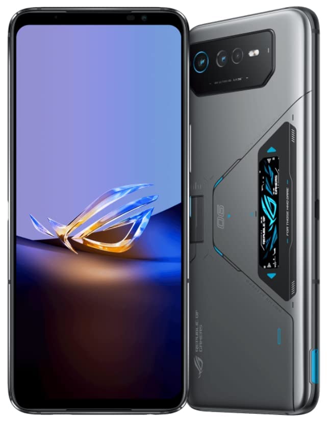 ASUS ROG Phone 6D Ultimate 5G AI2203 Dual 512GB 16GB RAM Factory Unlocked (GSM Only | No CDMA - not Compatible with Verizon/Sprint) Aeroactive Cooler 6 Included - Space Gray