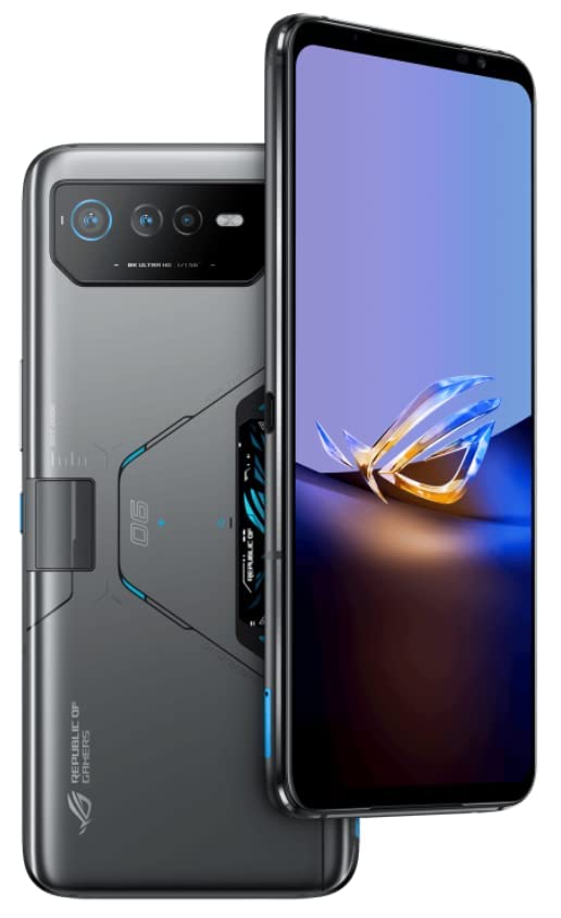 ASUS ROG Phone 6D Ultimate 5G AI2203 Dual 512GB 16GB RAM Factory Unlocked (GSM Only | No CDMA - not Compatible with Verizon/Sprint) Aeroactive Cooler 6 Included - Space Gray