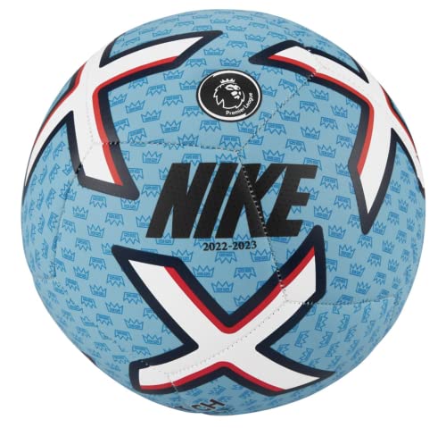 Nike DN3605-499 Premier League Pitch Recreational Soccer Ball Unisex Blue Chill/White/Obsidian/Black 5