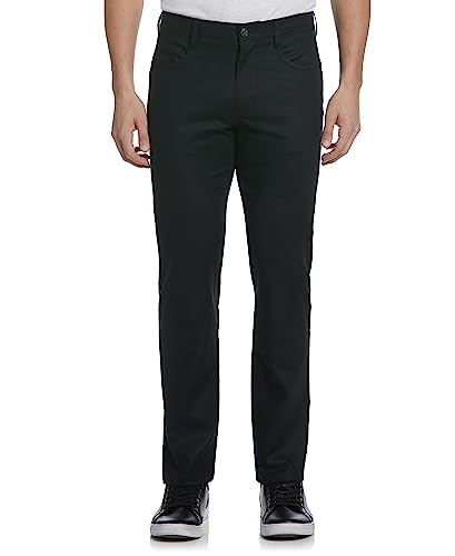 Cubavera Men's L/V/E 5 Pocket Pant Five, Jet Black, 34W x 30L