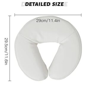 CLORIS Universal Headrest Face Cushion Face Pillow for Massage Tables Massage Chairs Spa Bed(White)