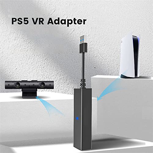 Wedorat PS5 VR Adapter Cable, PSVR Camera Adapter Mini Camera USB3.0 Adapter for PS5 PS4, PS VR to PS5 Cable Compatible PS5 PS4 External VR Connector, Game Console Accessories