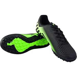 Vizari Santos Adult Men Women Turf Soccer Shoes for Indoor and Outdoor Artificial Turf Surfaces (Black Green, us_Footwear_Size_System, Adult, Men, Numeric, Medium, Numeric_8_Point_5)