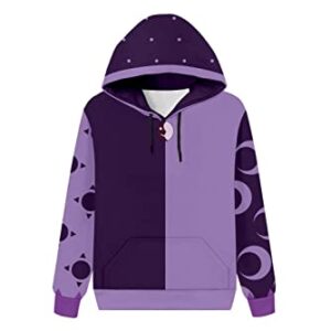 Beowyro The Owl House Luz Noceda Hoodies Cosplay Amity Blight Costume Zipper Jacket Collector Pullover Sweatshirt Coat for Men Women