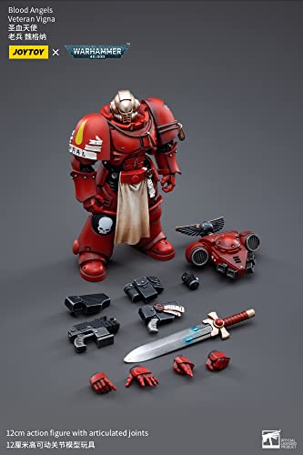 BLOOMAGE JOYTOY (BEIJING) TECH Warhammer 40k: Blood Angels Veteran Vigna 1:18 Scale Figure