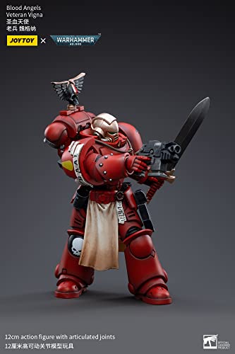 BLOOMAGE JOYTOY (BEIJING) TECH Warhammer 40k: Blood Angels Veteran Vigna 1:18 Scale Figure