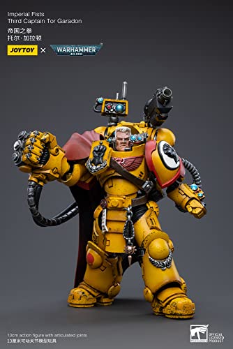 BLOOMAGE JOYTOY (BEIJING) TECH Warhammer 40k: Imperial Fists Third Captain Tor Garadon 1:18 Scale Figure