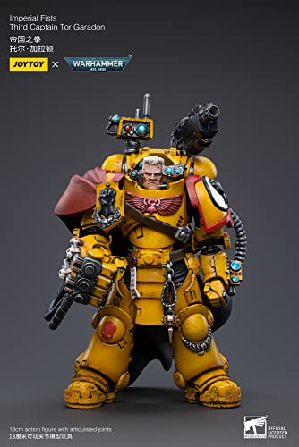 BLOOMAGE JOYTOY (BEIJING) TECH Warhammer 40k: Imperial Fists Third Captain Tor Garadon 1:18 Scale Figure