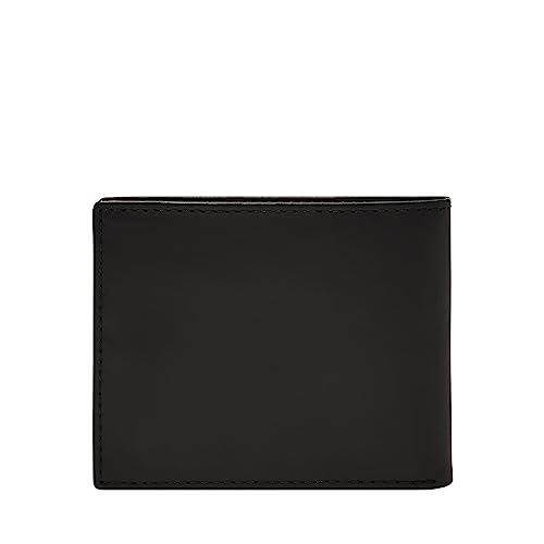 Fossil Men's Derrick RFID Bifold with Flip ID, Black