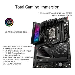 ASUS ROG Maximus Z790 Hero (WiFi 6E) LGA 1700(Intel®13th&12th Gen) ATX Gaming Motherboard(PCIe 5.0,DDR5,20+1power Stages,2.5Gb LAN, Bluetooth V5.2,2X Thunderbolt 4 Ports,5xM.2, Thunderbolt™ 4/USB4)