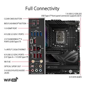 ASUS ROG Maximus Z790 Hero (WiFi 6E) LGA 1700(Intel®13th&12th Gen) ATX Gaming Motherboard(PCIe 5.0,DDR5,20+1power Stages,2.5Gb LAN, Bluetooth V5.2,2X Thunderbolt 4 Ports,5xM.2, Thunderbolt™ 4/USB4)