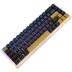 Fogruaden PBT Blue Samurai Keycaps, 163 Keycap Set Double Shot Keycaps, CSA Profile, Custom Keycaps for Cherry Gateron MX Switches Mechanical Keyboard