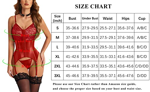 Avidlove Faux Leather Corset Lingerie For Women Halloween Sexy Outfit For Women