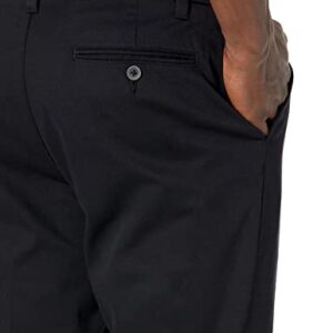 Amazon Essentials Men's Slim-Fit Wrinkle-Resistant Flat-Front Stretch Chino Pant, Black, 28W x 30L