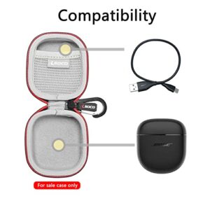 RLSOCO Hard Case for Bose QuietComfort Earbuds II/Earbuds 2 in-Ear Headphones (Black)