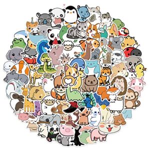 daochuang 100 cute water bottle animal stickers kids love. aesthetic small stickers for computer, laptop, guitar, skateboards for kids teen girls.waterproof vinyl various stickers, sticker packs