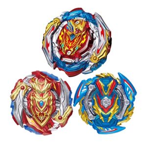 3-Piece Bey Battling Burst Tops B-201 Zest Achilles B-129 Cho-Z Achilles B-134 Slash Valkyrie Combat Battling Game Bayblade pro Series Set for Kids Children Birthday Party Idea