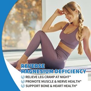 Sugar Free Magnesium Gummies, Triple Magnesium Supplement | Magnesium Glycinate, Malate, Citrate w/ D3 B6 B12, 260mg Chelated for High Absorption, for Calm, Sleep, Mood & Muscle Cramp, Vegan, 2 Pack