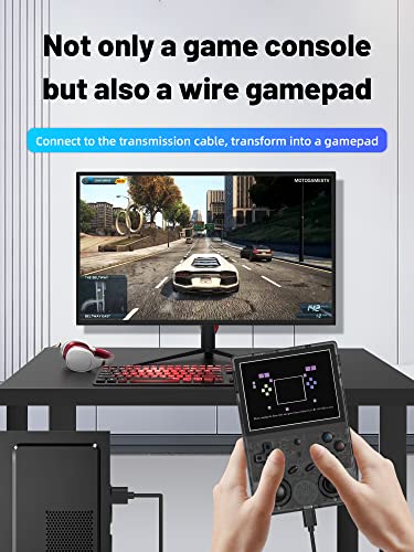 RG353V Retro Video Handheld Game Console Android 11+Linux System, 3.5 Inches IPS Screen 64G TF Card 4420+ Classic Games RK3566 64bit Game Console Compatible with Bluetooth 4.2 and 5G WiFi