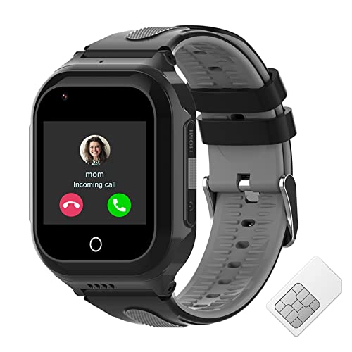 Getfitsoo Wonlex 4G Kids Smartwatch with SIM Card, GPS Smart Watch for Kids, 1.4" Touch Screen Phone Watch with Video Calls, Voice Chat, SOS, Camera, Pedometer, Alarm, Music Player for Boys and Girls