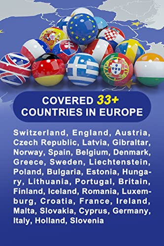 Snail Mobile Europe Travel/Holiday 28 Days Plan SIM Card Unlimited 4G LTE Internet Date in 30+ Countries in Europe(Universal SIM Card Pack)