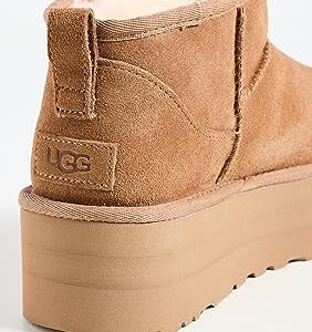 UGG Women's Classic Ultra Mini Platform Fashion Boot, Chestnut, 8