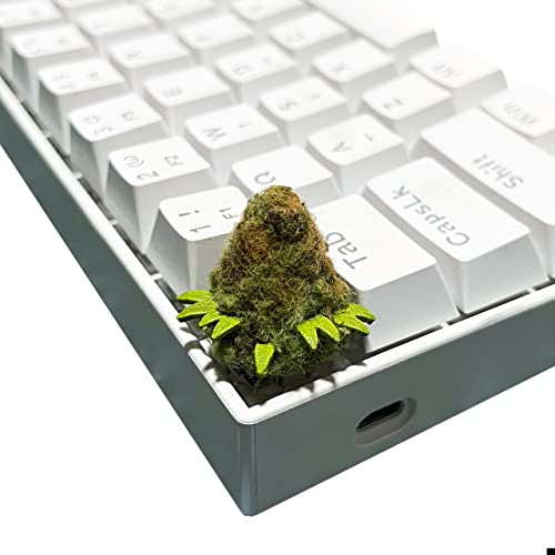 Custom Keycap for Mechanical Gaming Keyboard - Design Marijuana Buds - Artisan Cherry MX Made in Resin with Universal Compatibility - Unique Gift Idea, Green Brown Orange