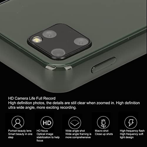 3G Mini Smartphone For Android, Pocket Cell Phone Portable Small Mobile Phone, Micro 2.5" Touch Screen Mini phone Support 3G Internet, WiFi, GPS, Quad Core, For Students, 1580mAh(Dark Night Green)