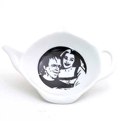 The Munsters teabag holder, teapot shaped tea bag dish- Lennymud by Lorrie Veasey