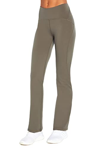 Jessica Simpson Sportswear Women's Standard Encore High Rise Bootcut Pocket Pant, Gunmetal, Medium