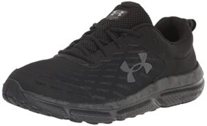 under armour men's charged assert 10 camo running shoe, (001) black/black/pitch gray, 11