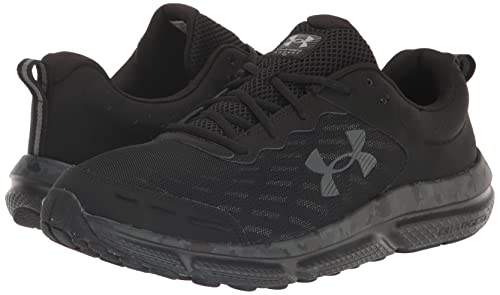 Under Armour Men's Charged Assert 10 Camo Running Shoe, (001) Black/Black/Pitch Gray, 11